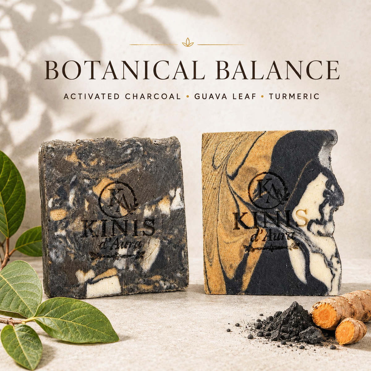 Botanical Balance -Activated Charcoal,Guava Leaf & Turmeric Soap