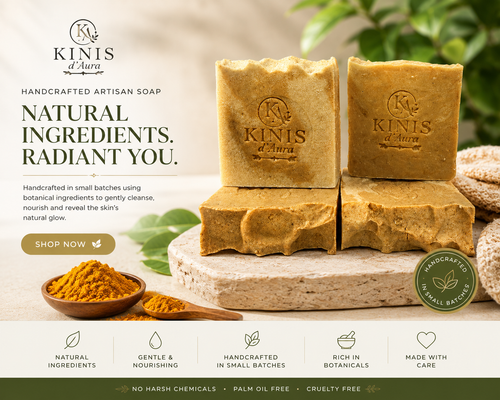 Kinis d'Aura Turmeric Glow Soap